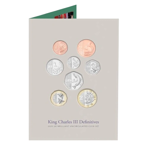 King Charles III Definitives 2023 UK Brilliant Uncirculated Coin Set