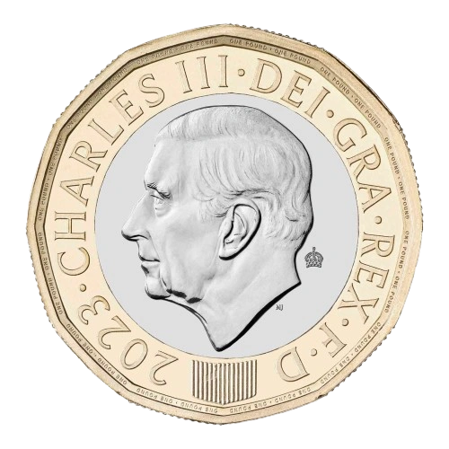 2023 1-pound King Charles III Obverse