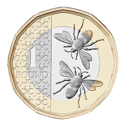 2023 1-pound British Bees Reverse