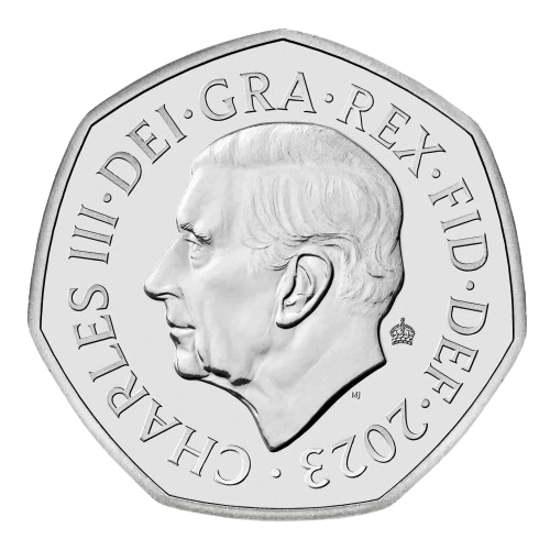 2023 50p King Charles III Obverse