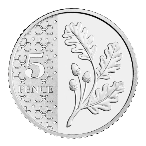 2023 5p Oak Leaf Reverse