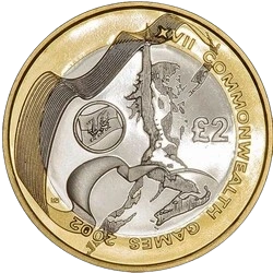 Commonwealth Games Wales 2 Coin