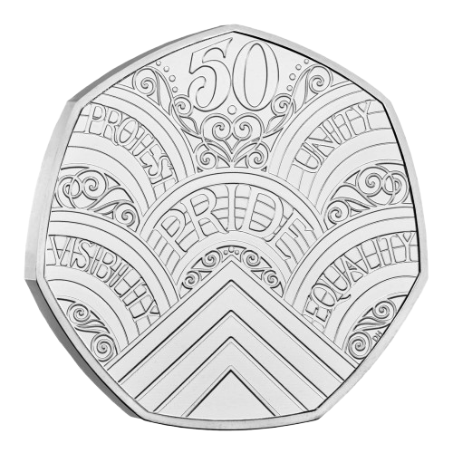 50 Years of Pride 50p