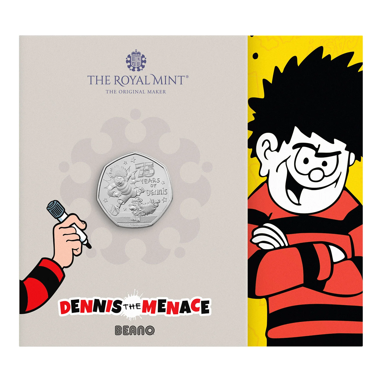 Dennis the Menace 50p Coin