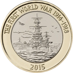 First World War Centenary Navy £2 Coin
