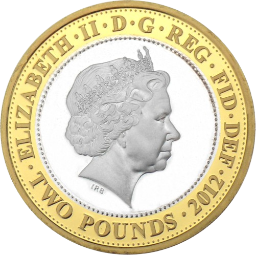 Olympic Games Handover to Rio £2 Coin BU Obverse - 2012 UK £2 Coin Head Side