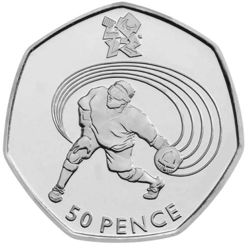 Goalball 50p coin