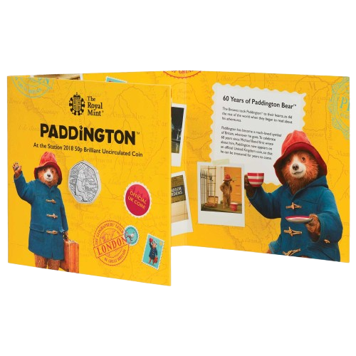 Paddington at the Station 50p BU Packaging - 2018 UK 50p Coin Presentation Pack