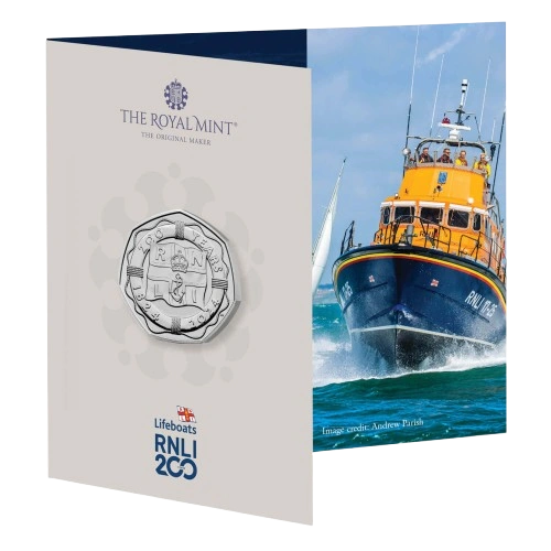 RNLI 200 Years 50p Packaging - 2024 UK 50p Coin Presentation Pack