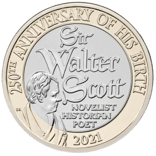 Sir Walter Scott £2 Coin