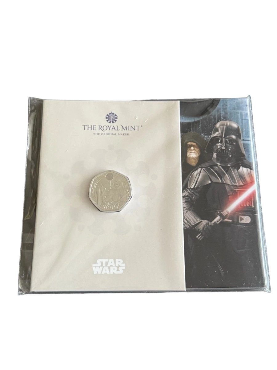 Star Wars Darth Vader and Emperor Palpatine 50p Packaging - 2023 UK 50p Coin Presentation Pack