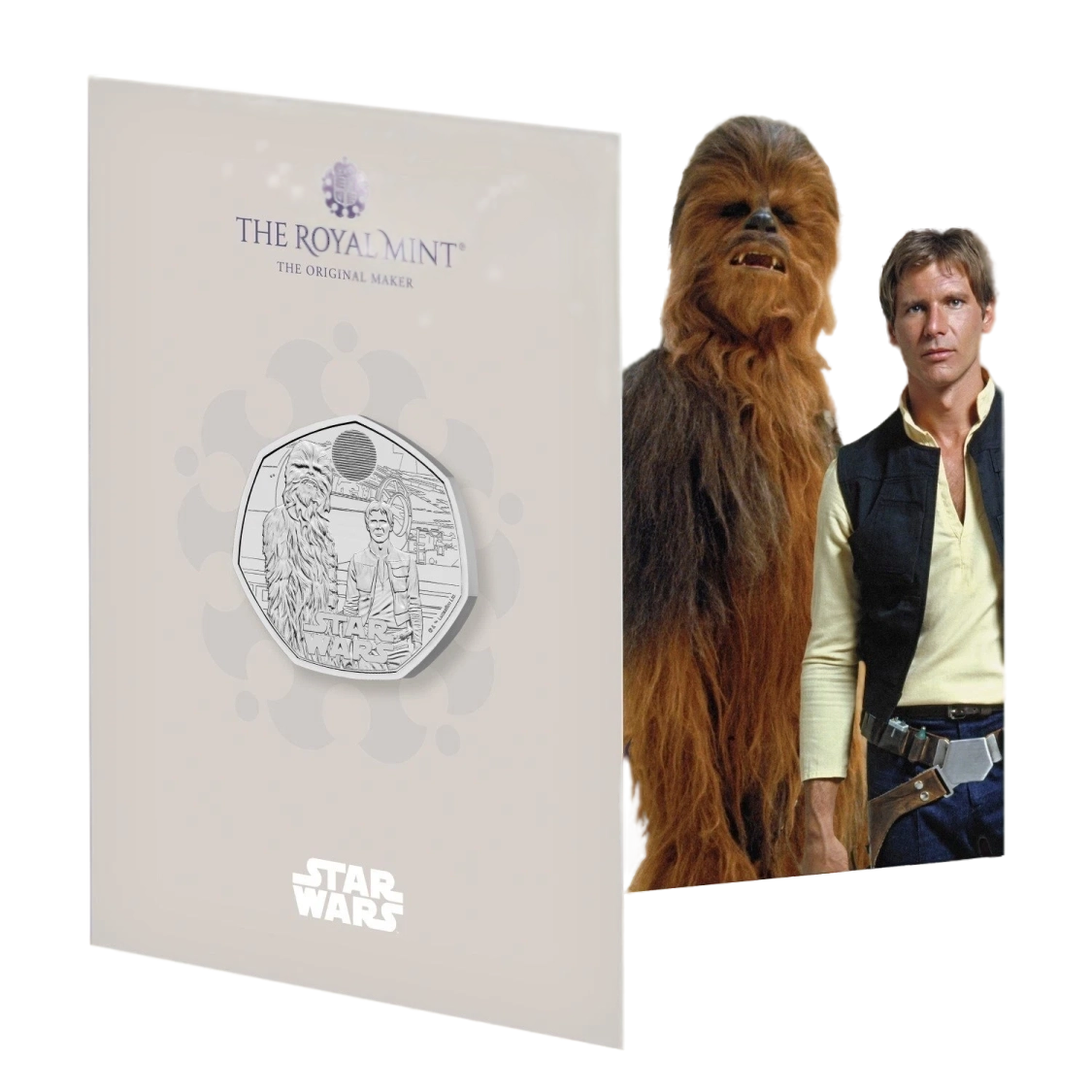 Star Wars Han Solo and Chewbacca 50p Packaging - 2024 UK 50p Coin Presentation Pack