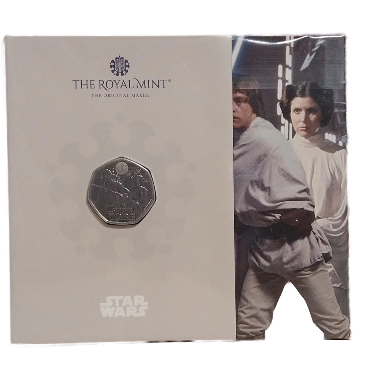 Star Wars Luke Skywalker and Princess Leia 50p Packaging - 2023 UK 50p Coin Presentation Pack