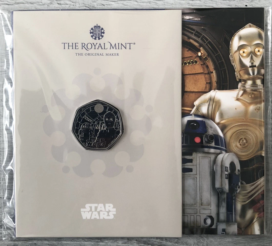Star Wars R2D2 and C3PO 50p Packaging - 2023 UK 50p Coin Presentation Pack