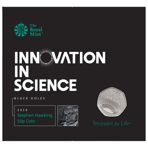 Stephen Hawking 50p Packaging - 2019 UK 50p Coin Presentation Pack