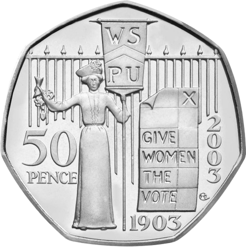 Suffragettes 50p