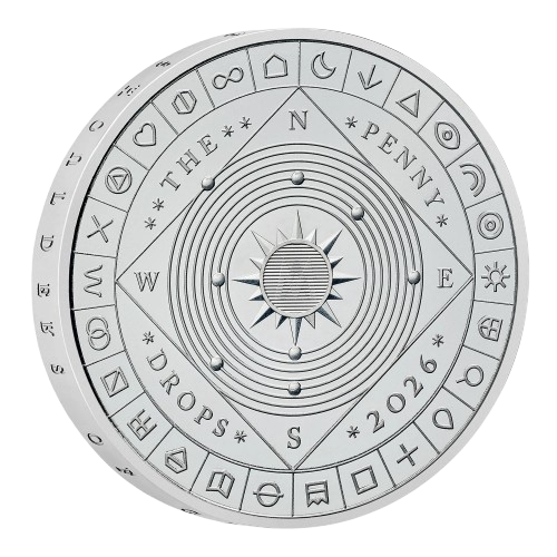  The Penny Drops 2026 UK £5 Brilliant Uncirculated Coin