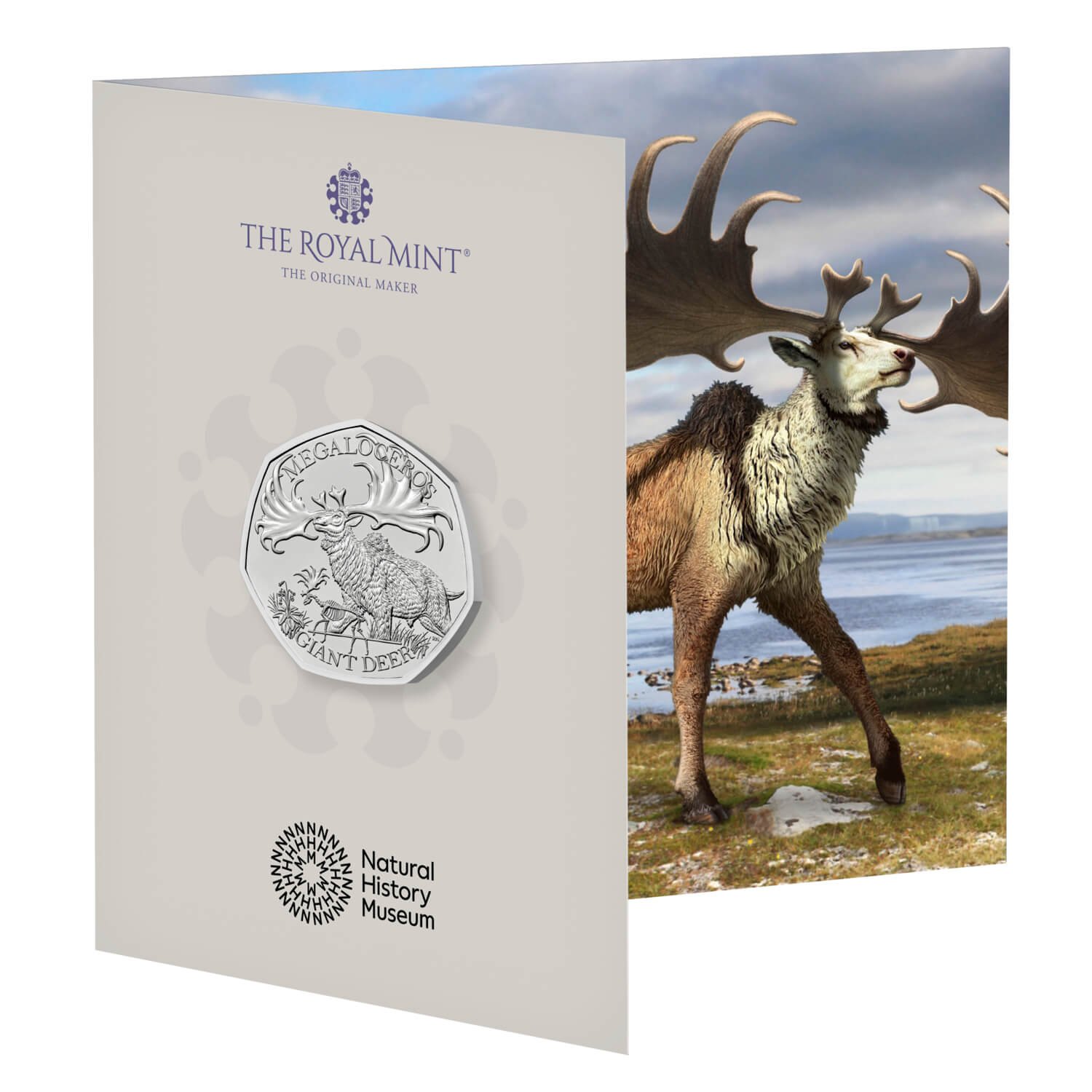 Giant Deer 2024 UK 50p Brilliant Uncirculated Coin