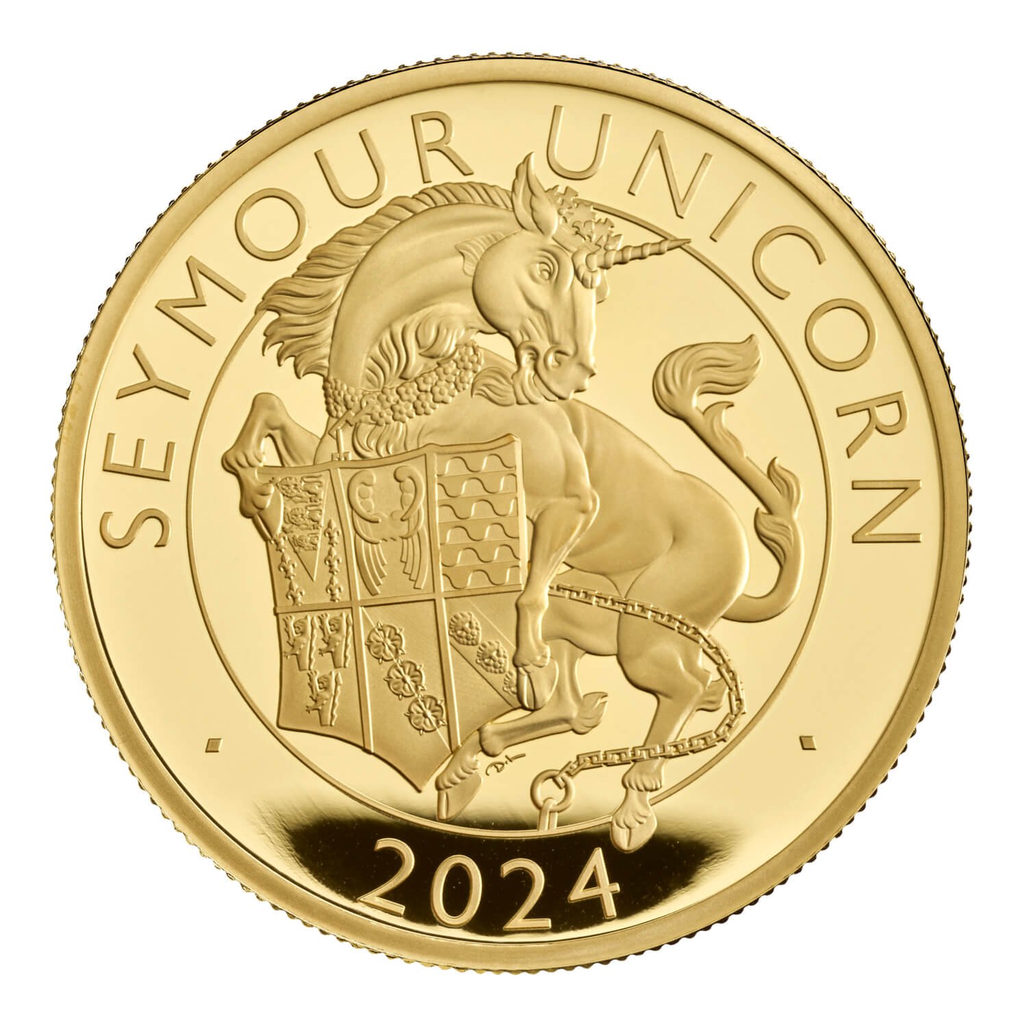 The Royal Tudor Beasts The Seymour Unicorn 2024 UK 1oz Gold Proof Coin