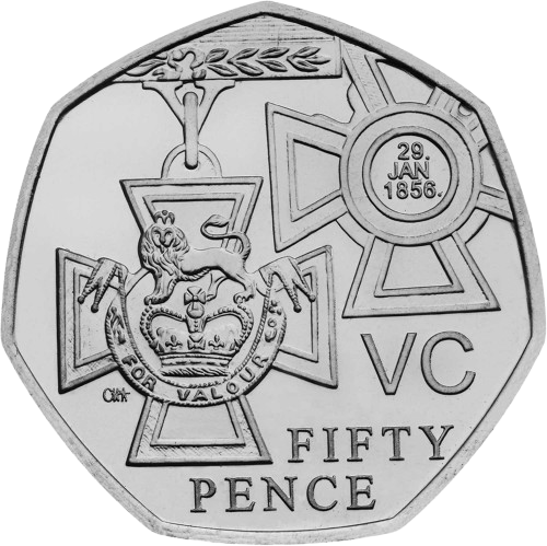 Victoria Cross Medal 50p