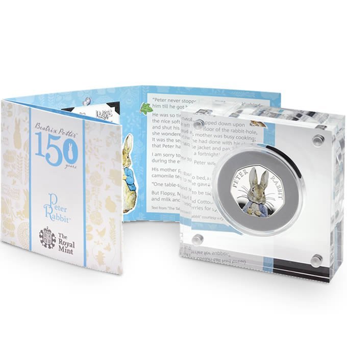 Peter Rabbit 2016 50p Silver proof Peter Rabbit 2016 50p Silver Proof