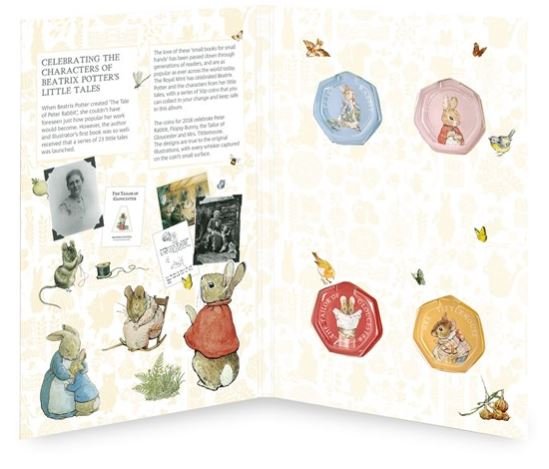 Beatrix Potter 50p Coin Collector Album Beatrix Potter 50p Coin Collector Album