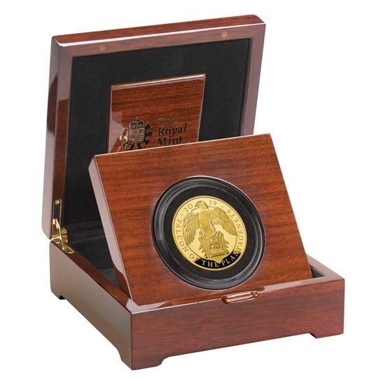 Falcon of the Plantagenets 2019 UK Five-Ounce Gold Proof Coin