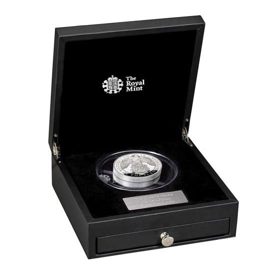 Falcon of the Plantagenets 2019 UK Ten-Ounce Silver Proof Coin