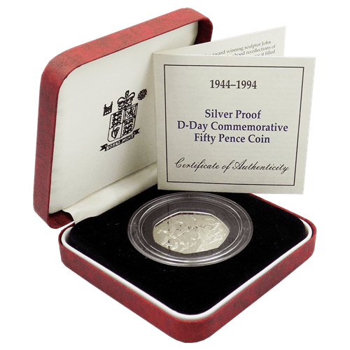D-Day 50p silver proof