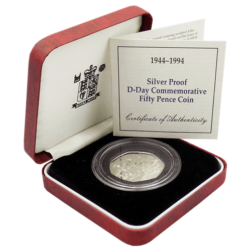 D-Day 50p silver proof D-Day 50p silver proof