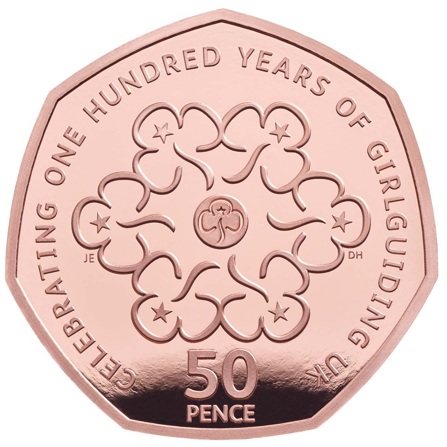 2019 Centenary of Girl Guiding 50p Gold Proof