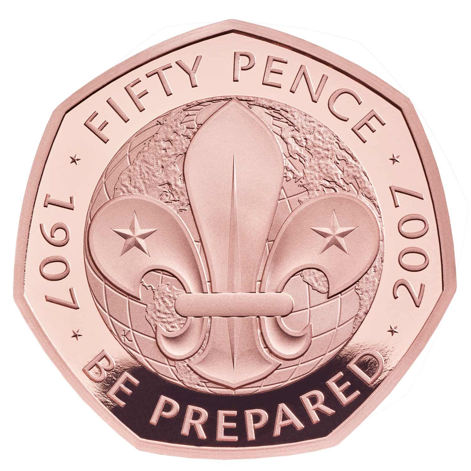 2019 Centenary of Scouting Movement 50p Gold Proof