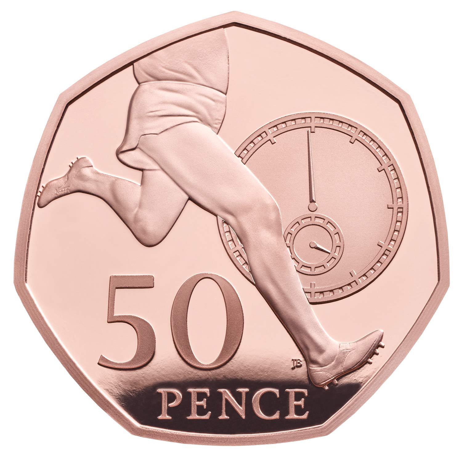 2019 Roger Bannister 4 Minute Mile 50p Gold Proof