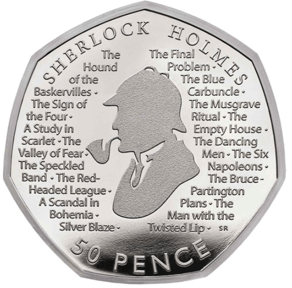 Sherlock Holmes 50p Premium Proof Coin