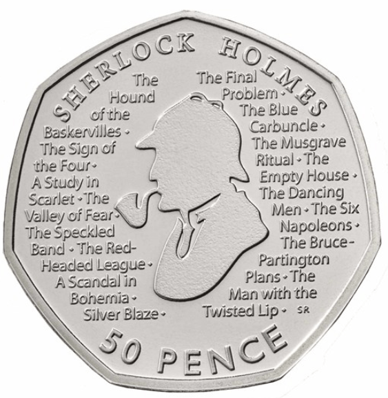 Sherlock Holmes 50p Coin