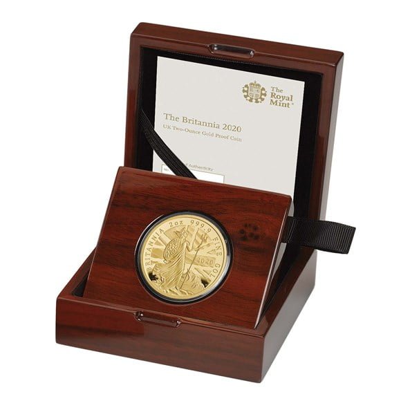 The Britannia 2020 Two Ounce Gold Proof Coin The Britannia 2020 Two Ounce Gold Proof Coin