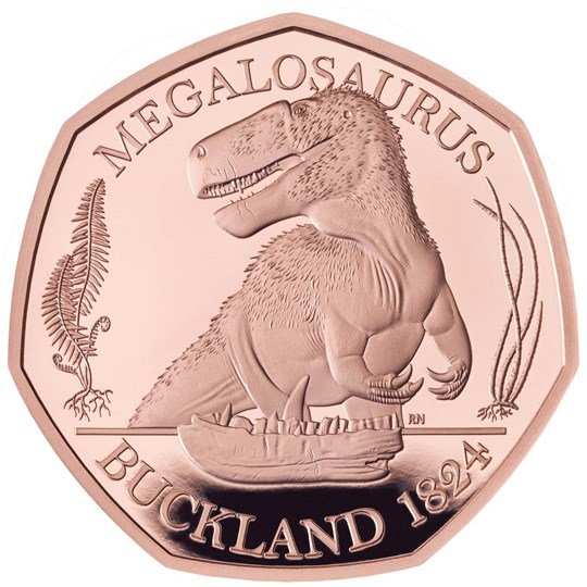 megalosaurus gold proof coin