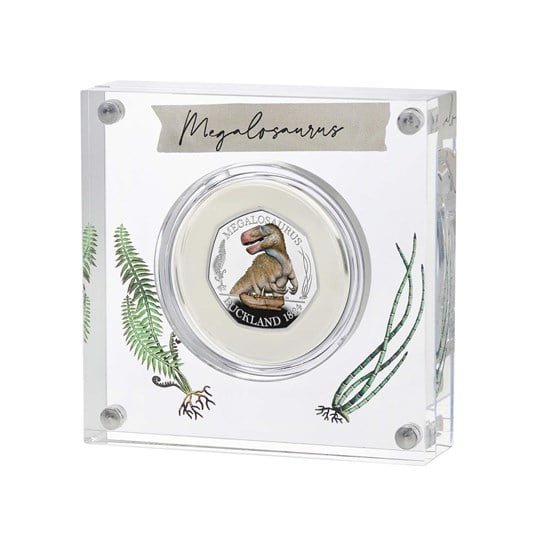 megalosaurus 50p silver proof coin