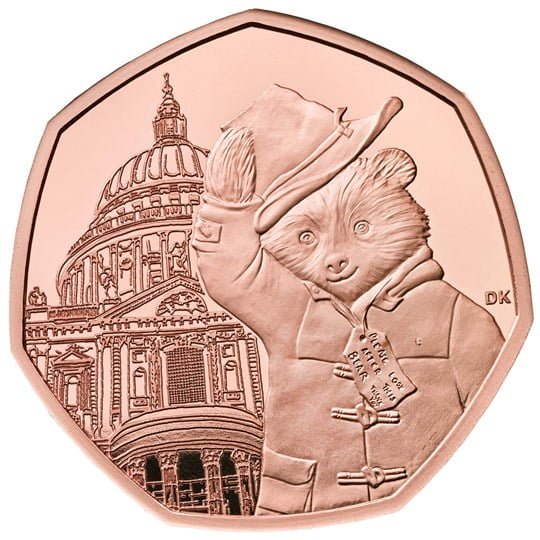 Paddington at St Paul's 50p Gold Proof Coin