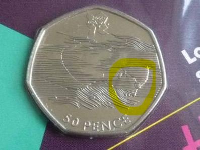 aquatics 50p rare coin