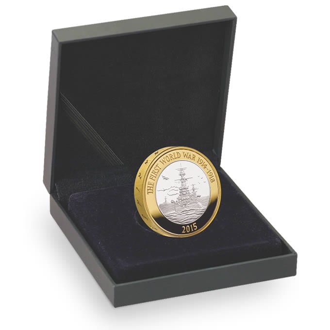 Royal Navy 2015 UK £2 Silver Proof Piedfort Royal Navy 2015 UK £2 Silver Proof Piedfort