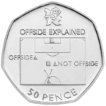 50p Coin Values 45 Olympics Football-50p