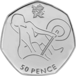 50p Coin Values 51 Olympics Weightlifting 50p