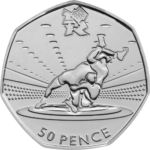 50p Coin Values 63 Olympics Wrestling 50p